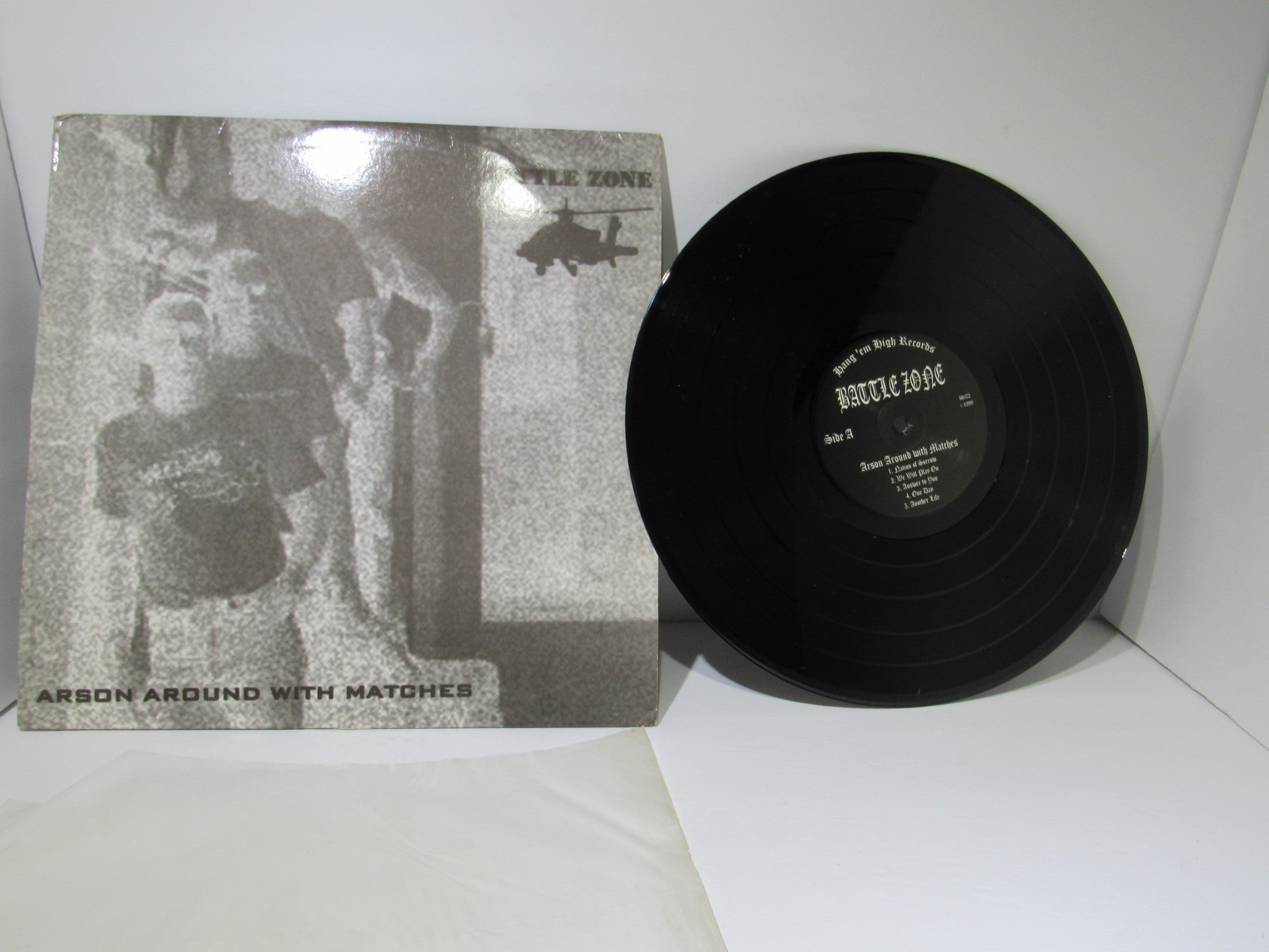 Battle Zone: Arson Around With Matches Hang Em High Records LP HHR 002 Grade: G+