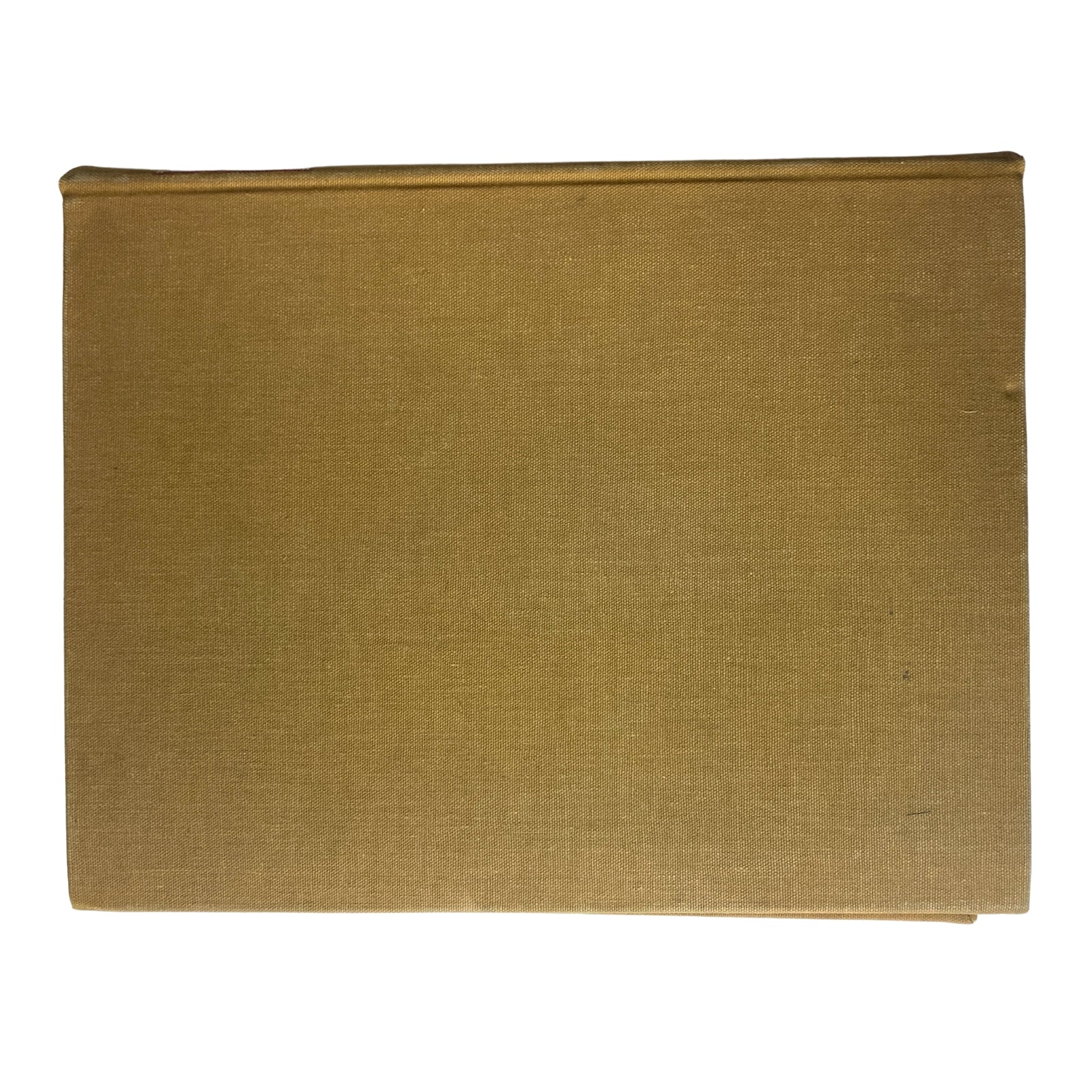 Back cover view of the Ladies' Home Journal Bound Magazine 1946, displaying a simple golden beige fabric.