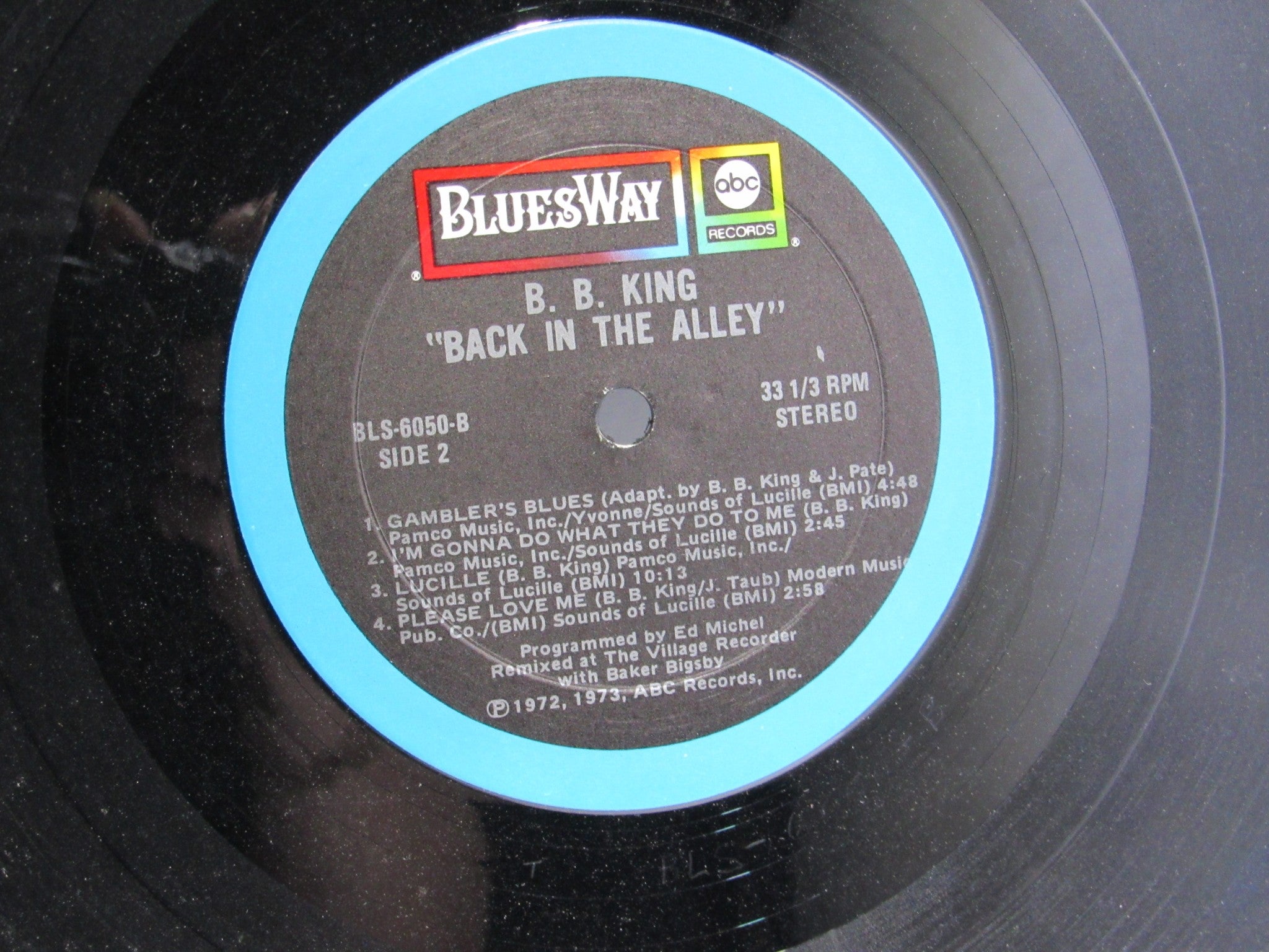 B.B. King: Back In The Alley Comp Stereo BluesWay BLS 6050 Grade: G+