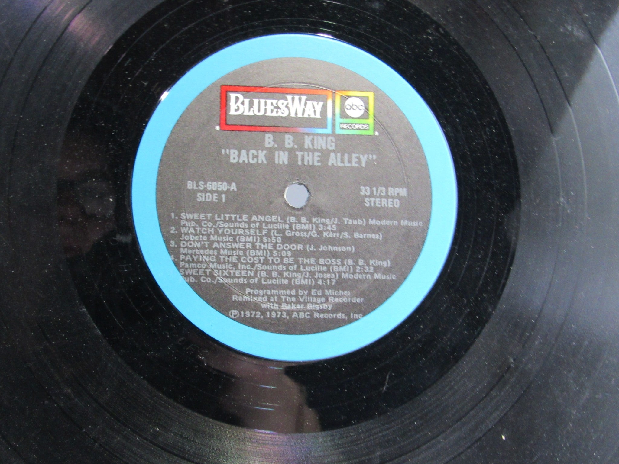 B.B. King: Back In The Alley Comp Stereo BluesWay BLS 6050 Grade: G+