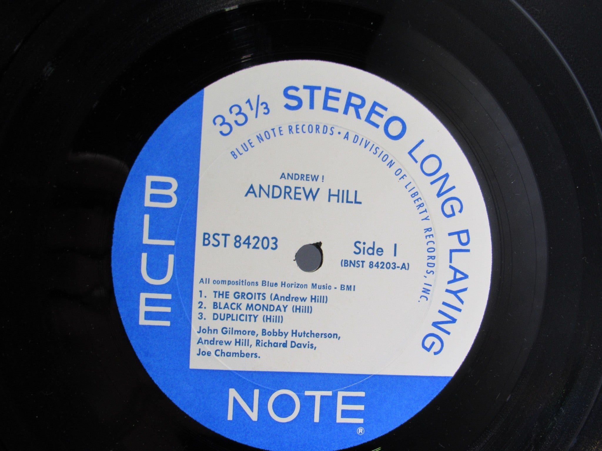 Andrew Hill: Andrew!!! Blue Note Stereo LP BST 84203 Grade: VG+