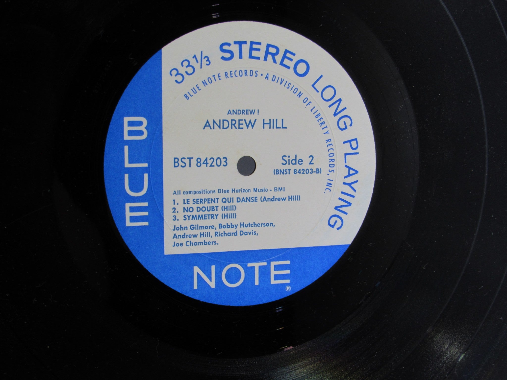 Andrew Hill: Andrew!!! Blue Note Stereo LP BST 84203 Grade: VG+