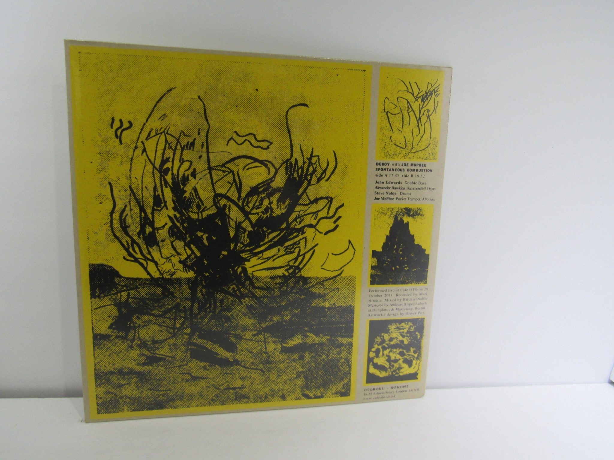 Decoy: With Joe McPhee Spontaneous Combustion Otoroku ‎LP ROKU002 NEW & Sealed