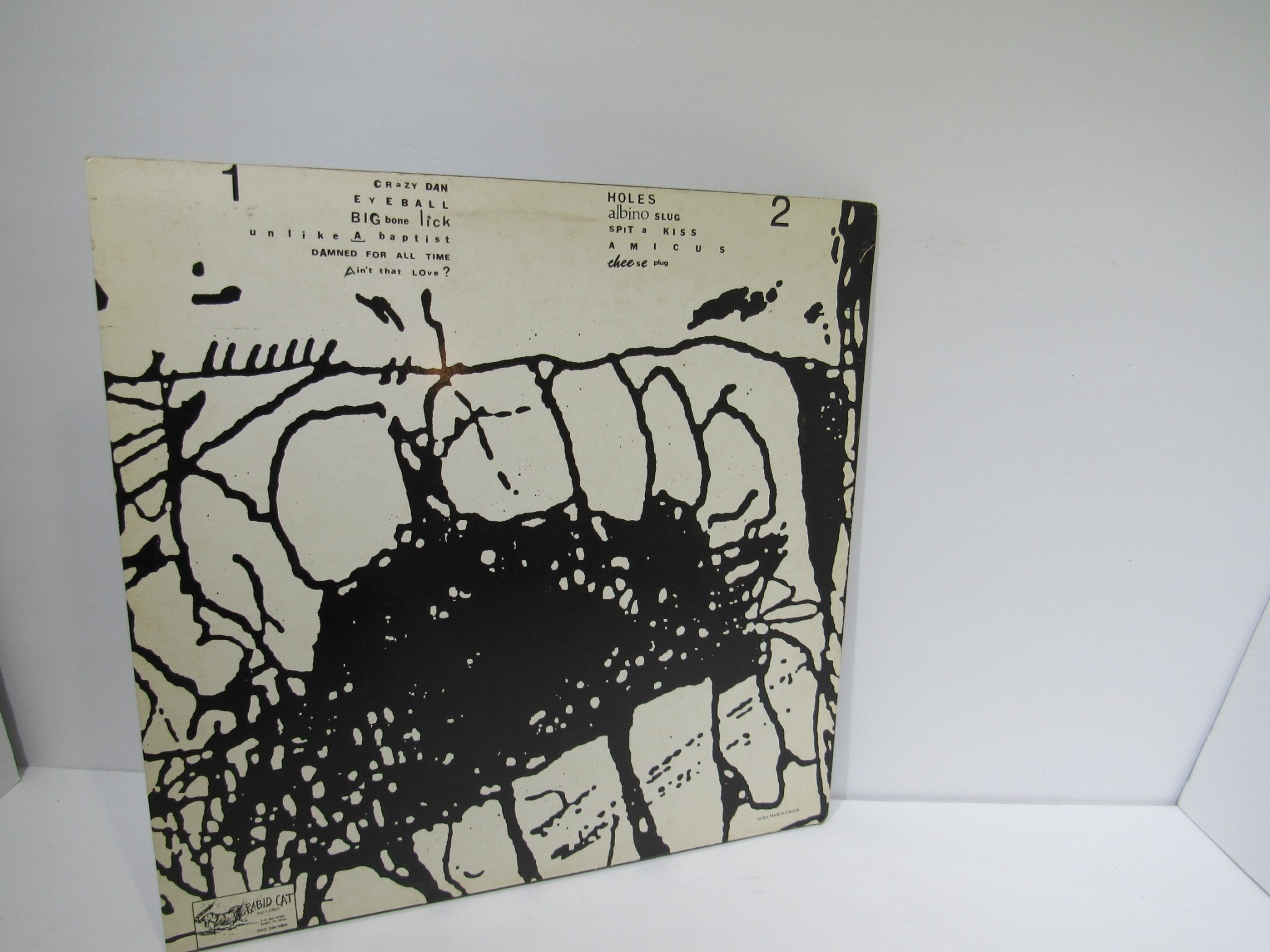 Scratch Acid: Just Keep Eating Rabid Cat Records ‎– Rab/SA/007 LP Grade: VG