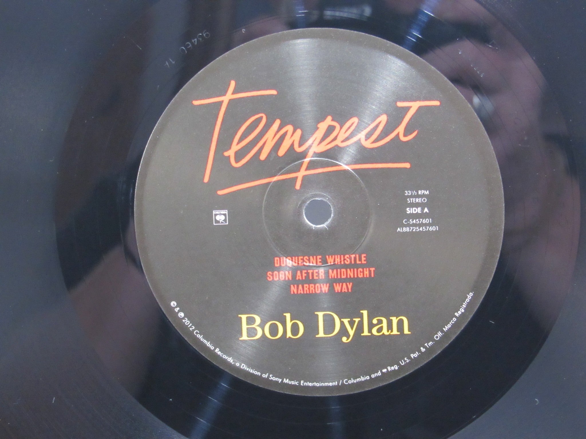 Bob Dylan: Tempest Columbia 88725457601 2X LP Album Grade: VG+