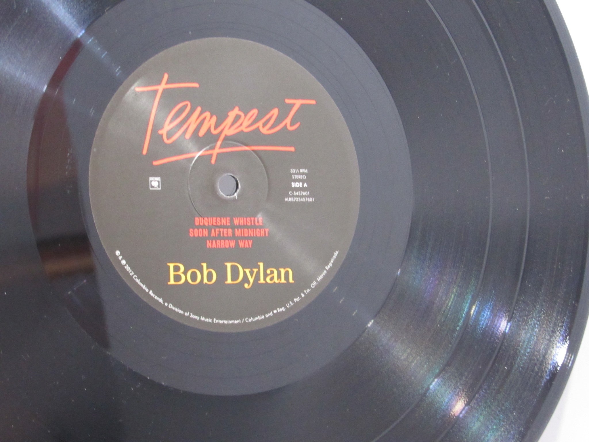 Bob Dylan: Tempest Columbia 88725457601 2X LP Album Grade: VG+