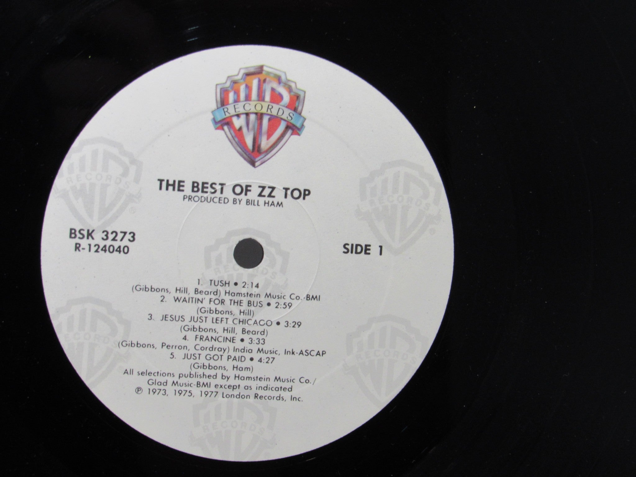 ZZ Top ‎– The Best Of ZZ Top Warner Bros. Records BSK 3273 Club LP Grade: VG