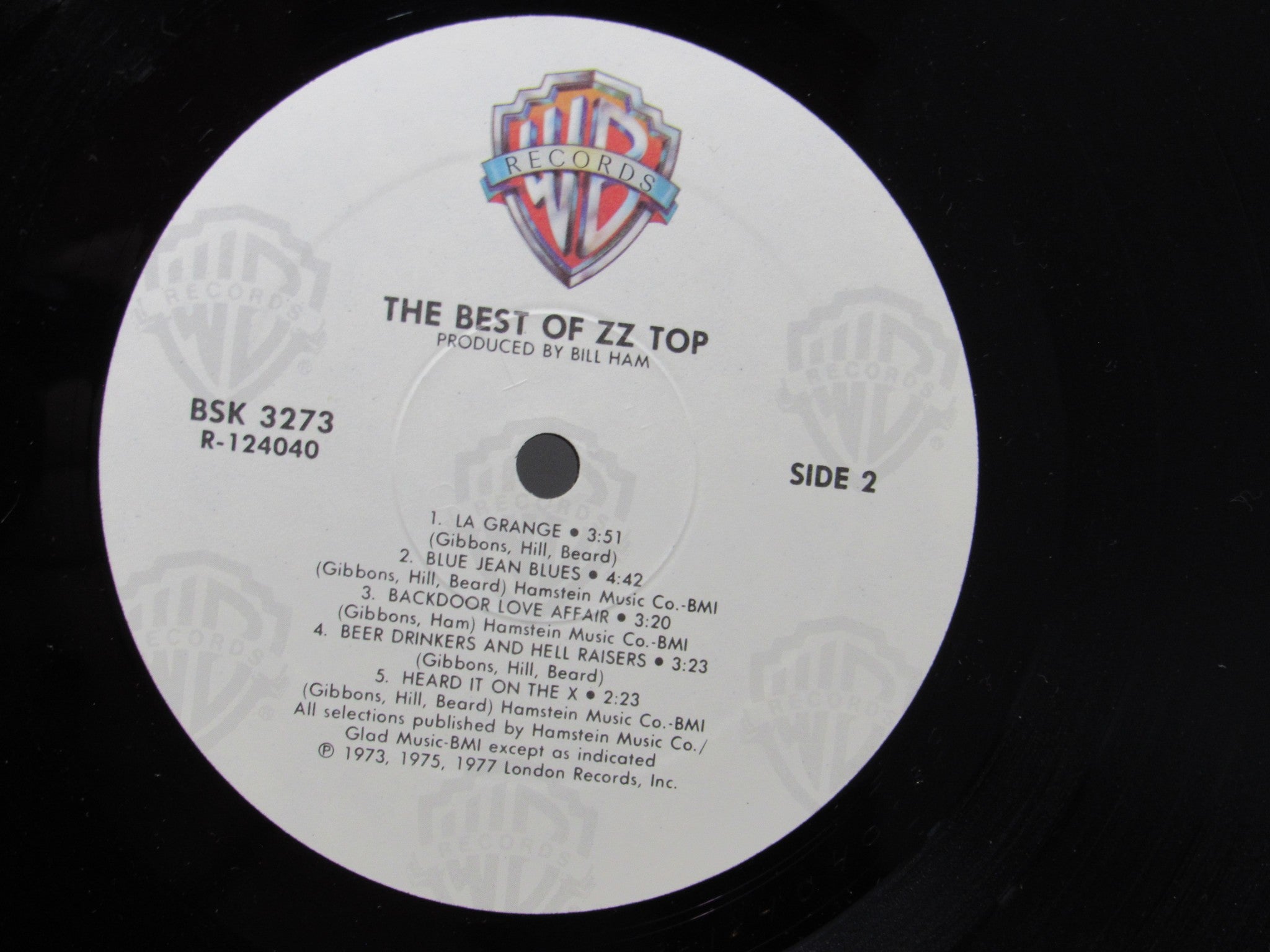 ZZ Top ‎– The Best Of ZZ Top Warner Bros. Records BSK 3273 Club LP Grade: VG