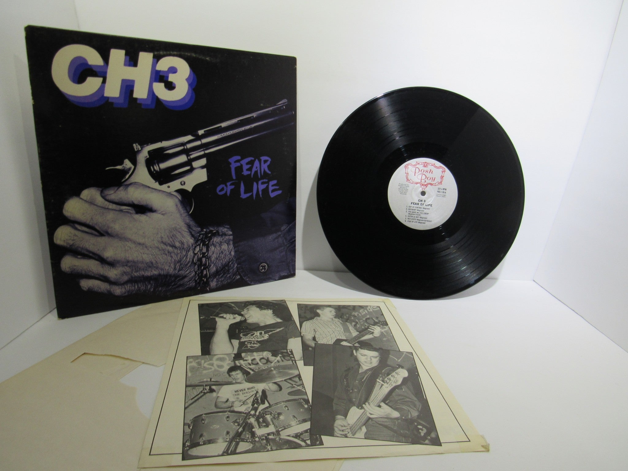 CH3 / Channel Three: Fear Of Life Posh Boy PBS 128 LP Grade: VG