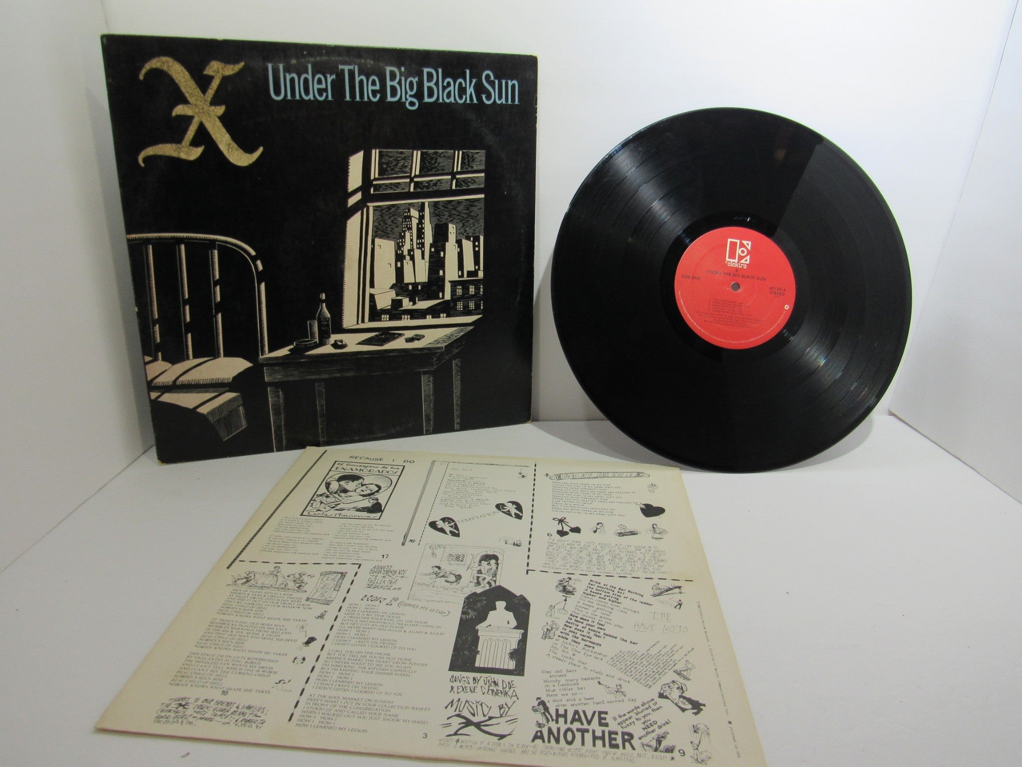 X: Under The Big Black Sun Elektra 60150 LP Grade: VG