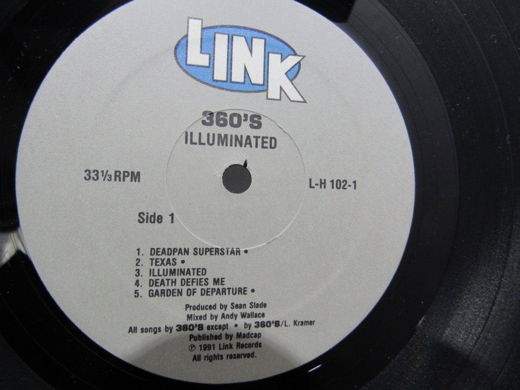 360's Illuminated 1991 US Rock Link L-H 102-1 LP Grade: VG