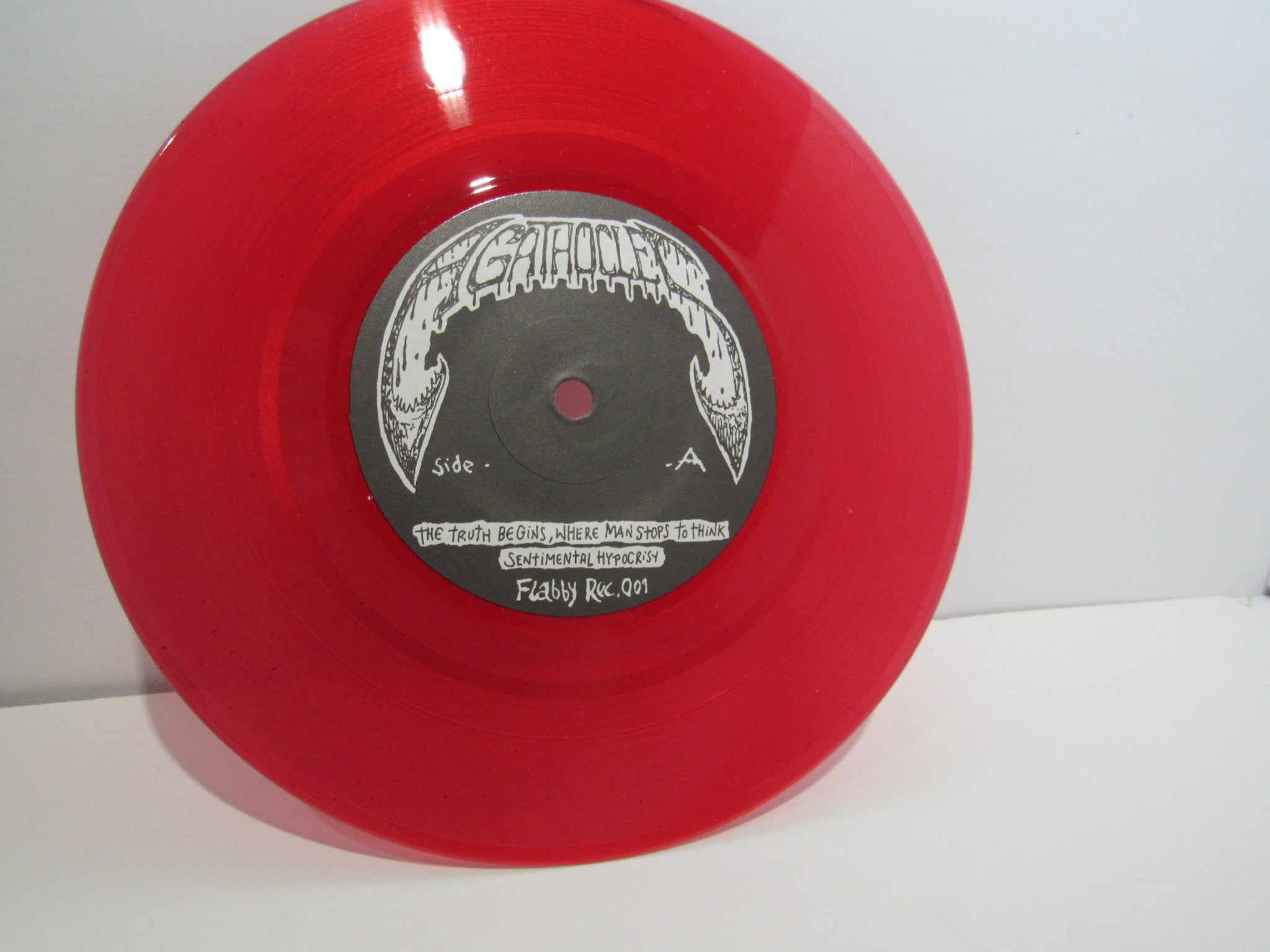 Agathocles: Agarchy Flabby Malarie Records 001 Red RI 7" EP Grade: VG+