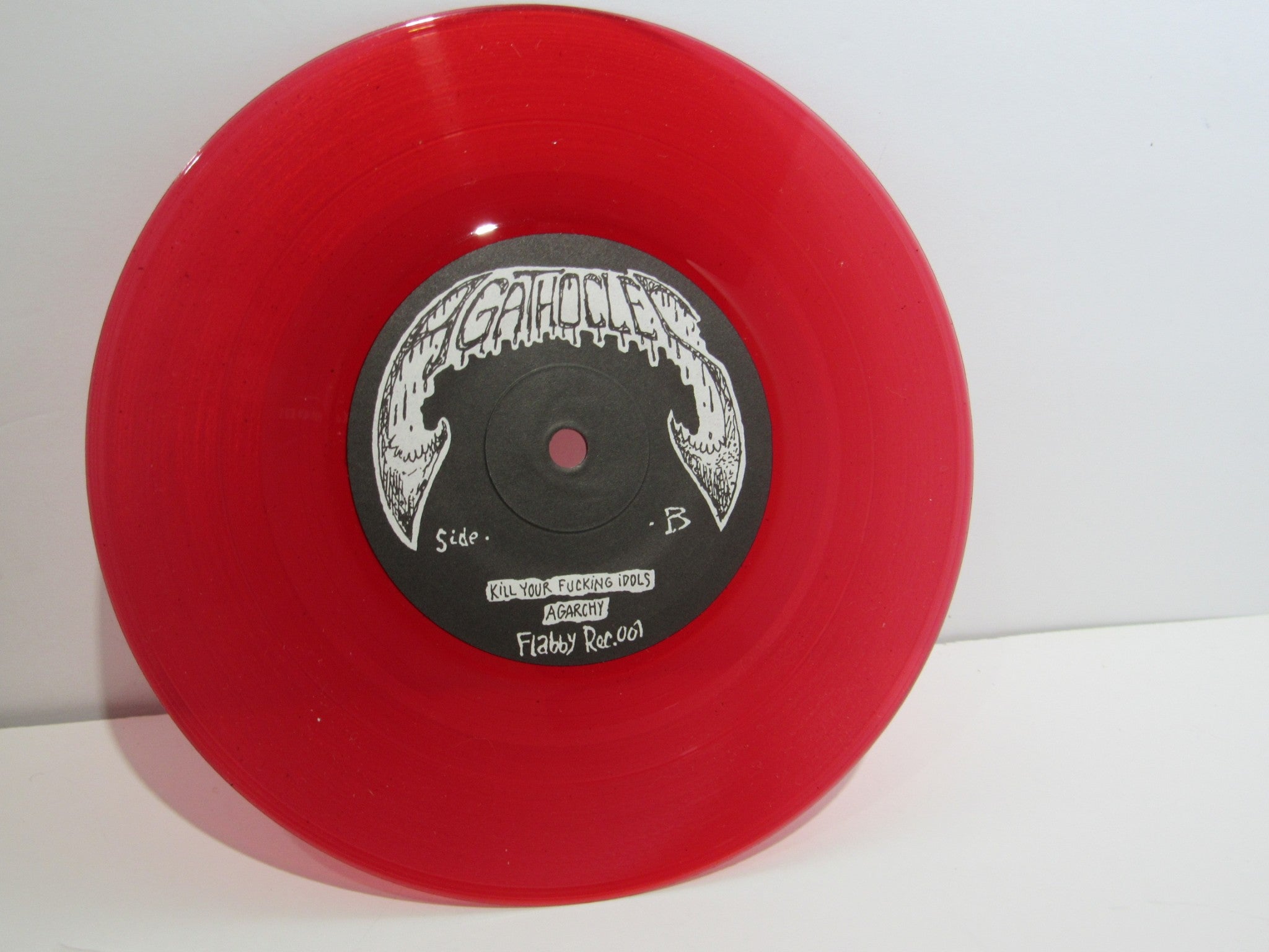 Agathocles: Agarchy Flabby Malarie Records 001 Red RI 7" EP Grade: VG+