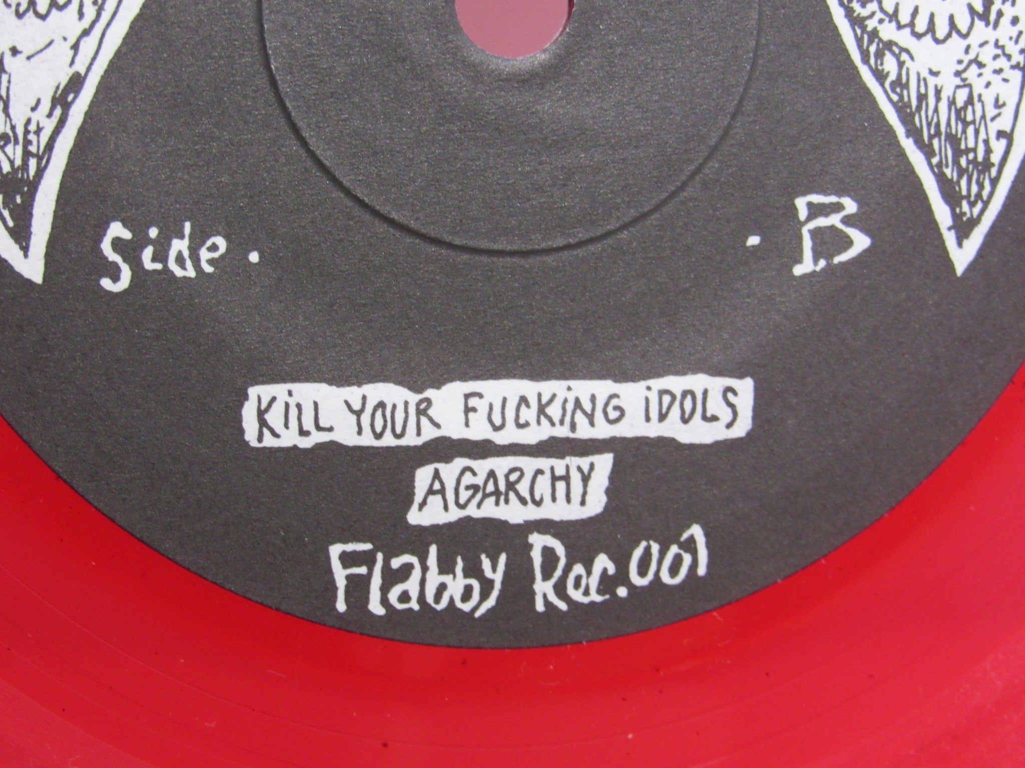 Agathocles: Agarchy Flabby Malarie Records 001 Red RI 7" EP Grade: VG+