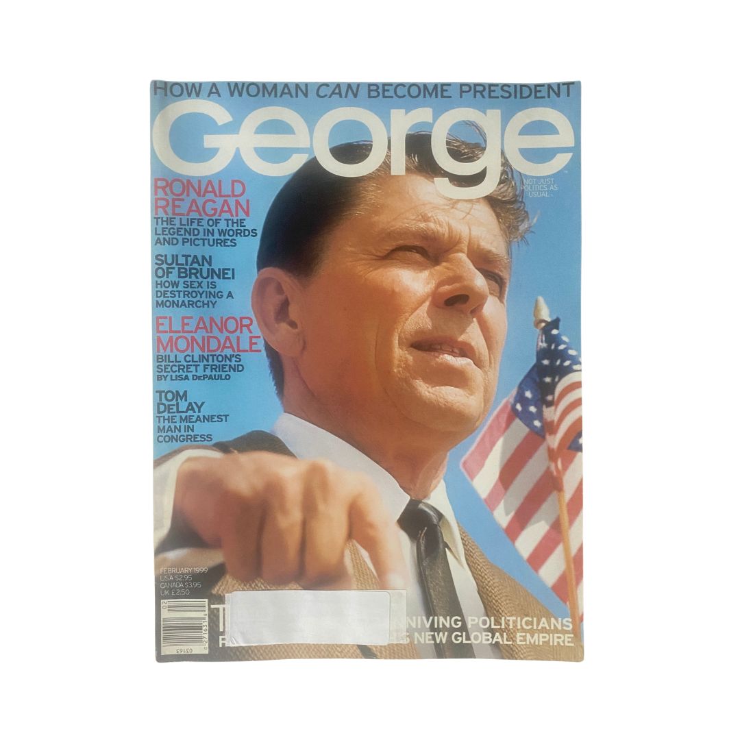 George Magazine February 1999 Ronald Reagan Cover / Eleanor Mondale VG