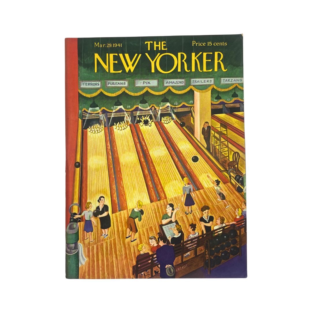 The New Yorker Complete Magazine March 29, 1941 Ilonka Karasz Cover VG