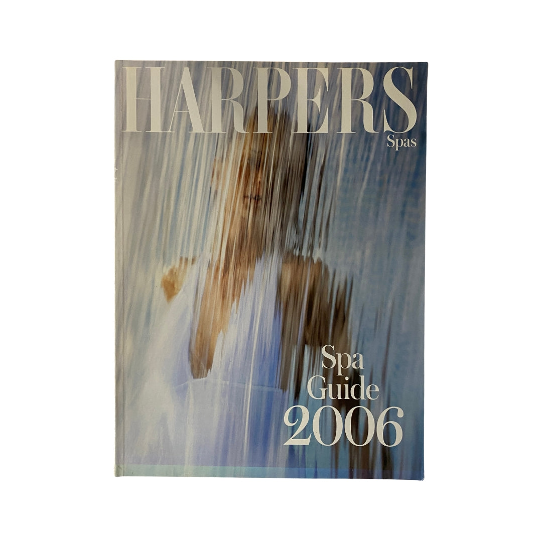 Cover of Harpers Magazine 2006 Spa Guide featuring a serene image, highlighting the focus on relaxation in the British Virgin Islands.