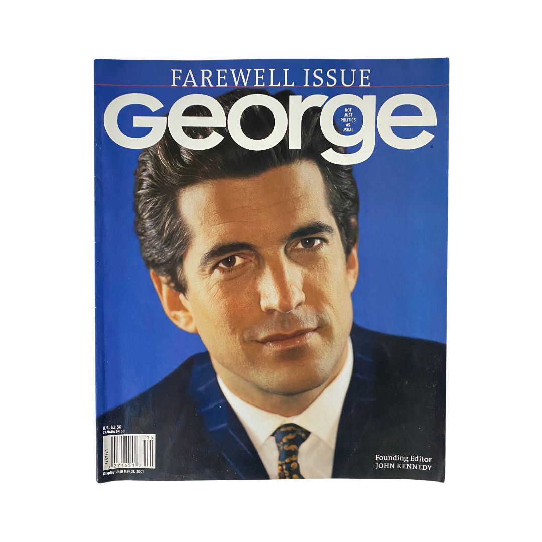 George Magazine May 31, 2001 John F. Kennedy Jr. Farewell Issue No Label VG