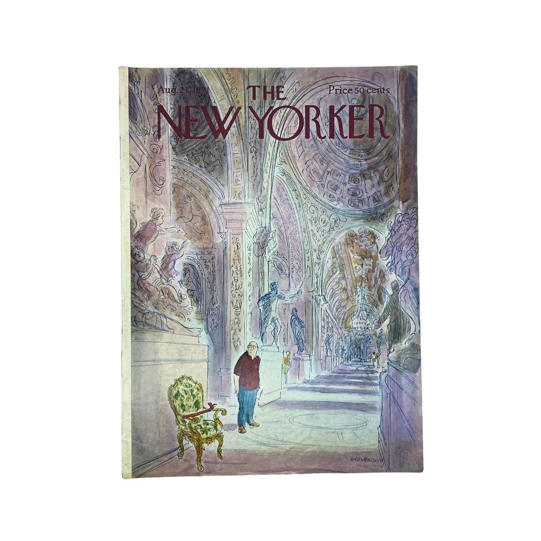 The New Yorker Complete Magazine August 21, 1971 James Stevenson Cover No Label