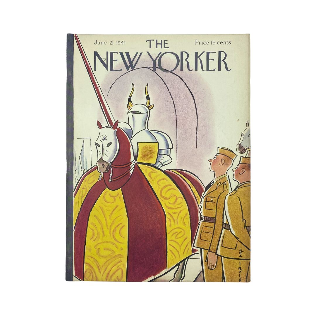 The New Yorker Complete Magazine June 21, 1941 Rea Irvin Cover VG