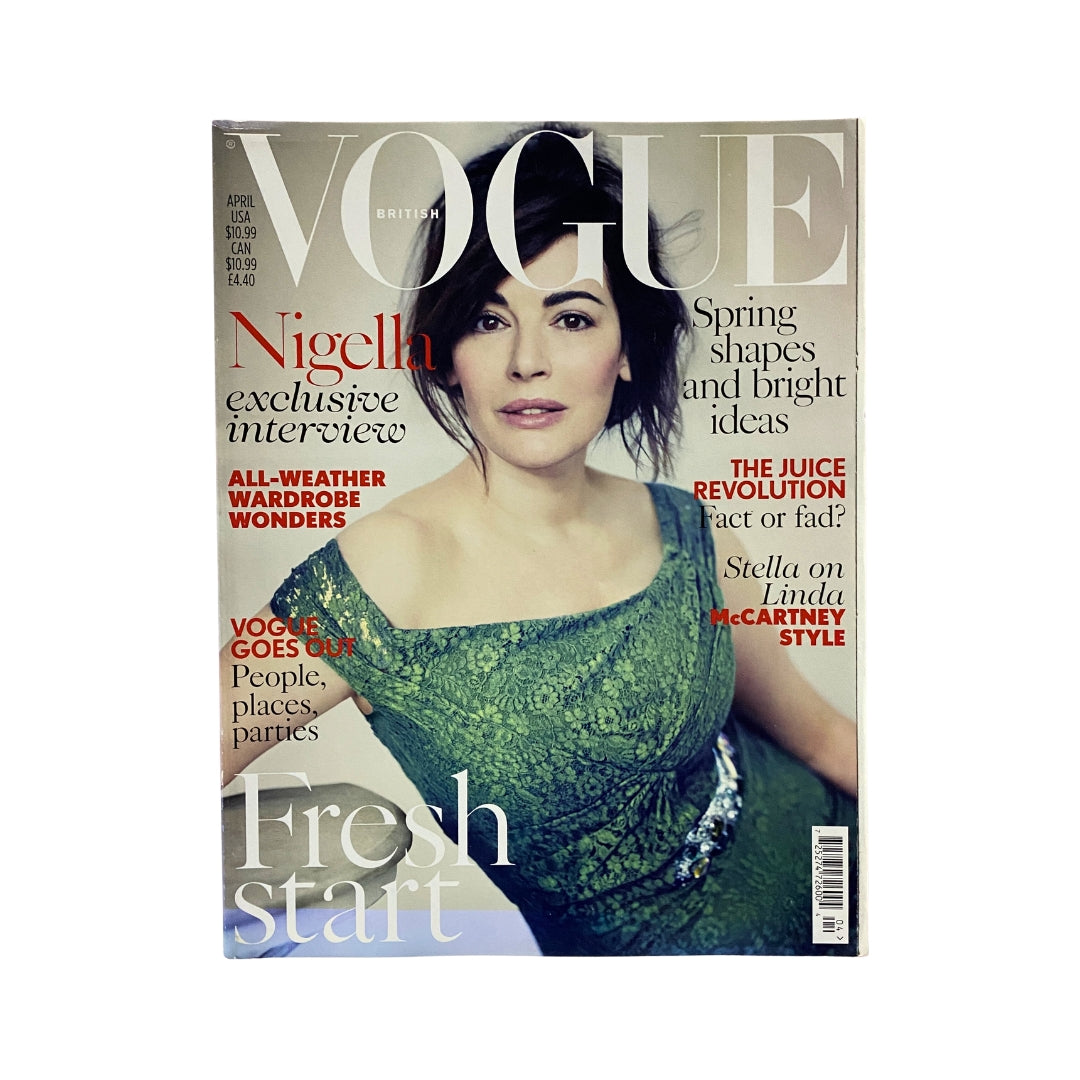 Vogue UK Magazine April 2014 Nigella Lawson Cover No Label VG