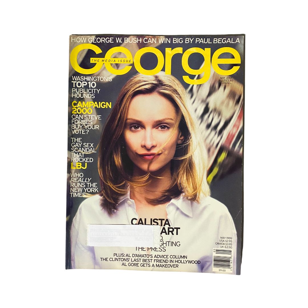 George Magazine May 1999 Calista Flockhart Cover The Media Issue