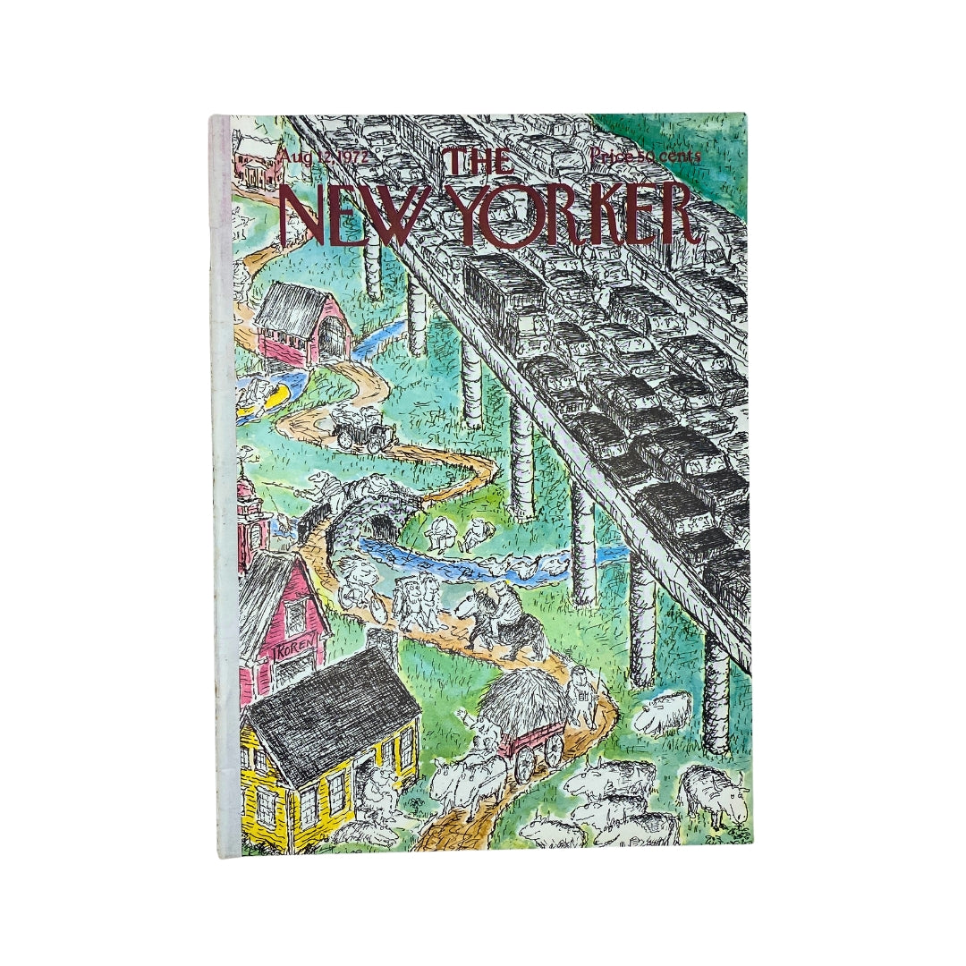 The New Yorker Complete Magazine August 12, 1972 Edward Koren Cover No Label VG