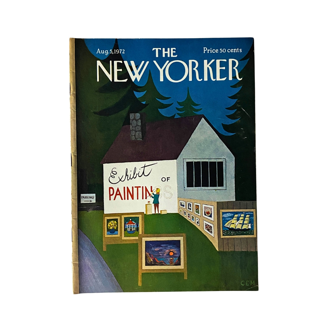 The New Yorker Complete Magazine August 5, 1972 Charles E. Martin Cover VG