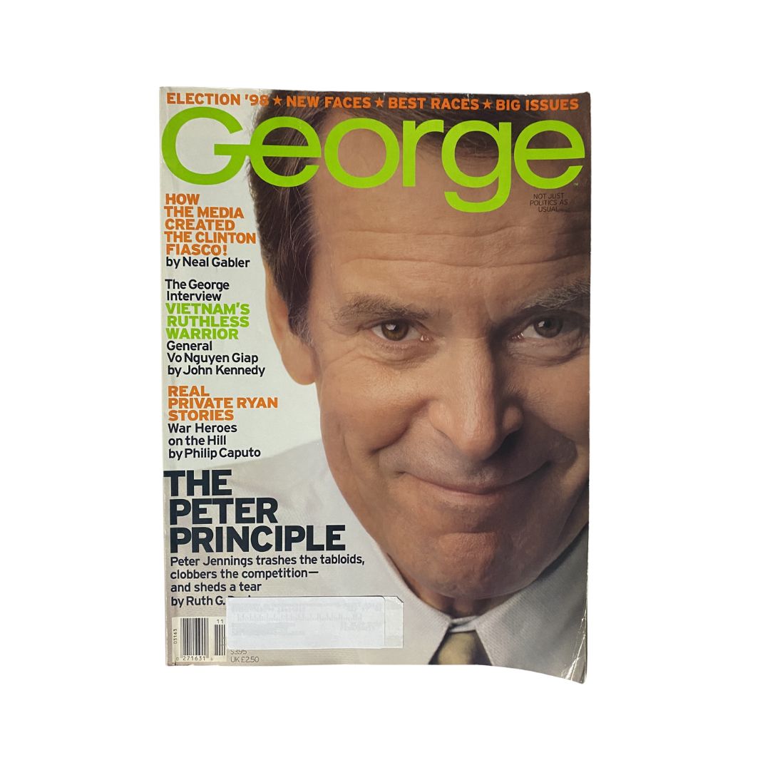 George Magazine November 1998 Peter Jennings Cover The Peter Principle VG