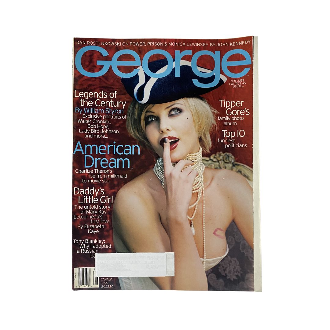 George Magazine August 1998 Charlize Theron Cover American Dream VG