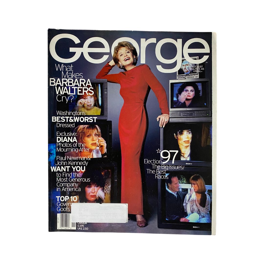 George Magazine November 1997 Barbara Walters Cover / Princess Diana VG