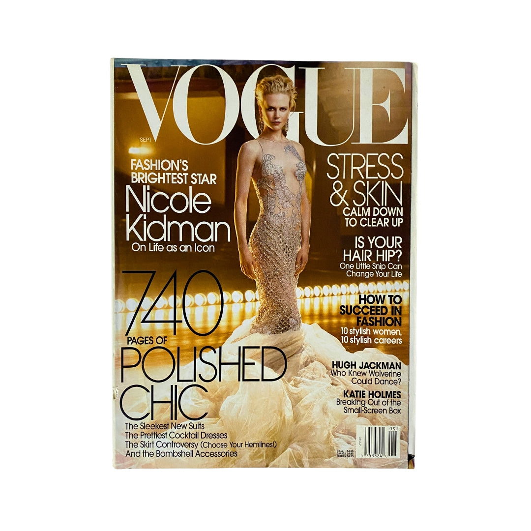 Vogue Magazine September 2003 Nicole Kidman Cover No Label VG