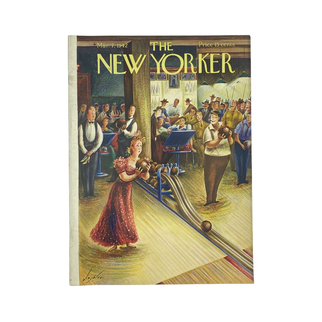 The New Yorker Complete Magazine March 7, 1942 Constantin Alajalov Cover VG