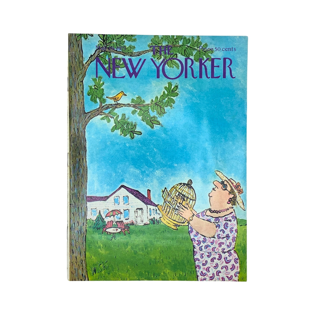 The New Yorker Complete Magazine May 29, 1971 William Steig Cover No Label VG