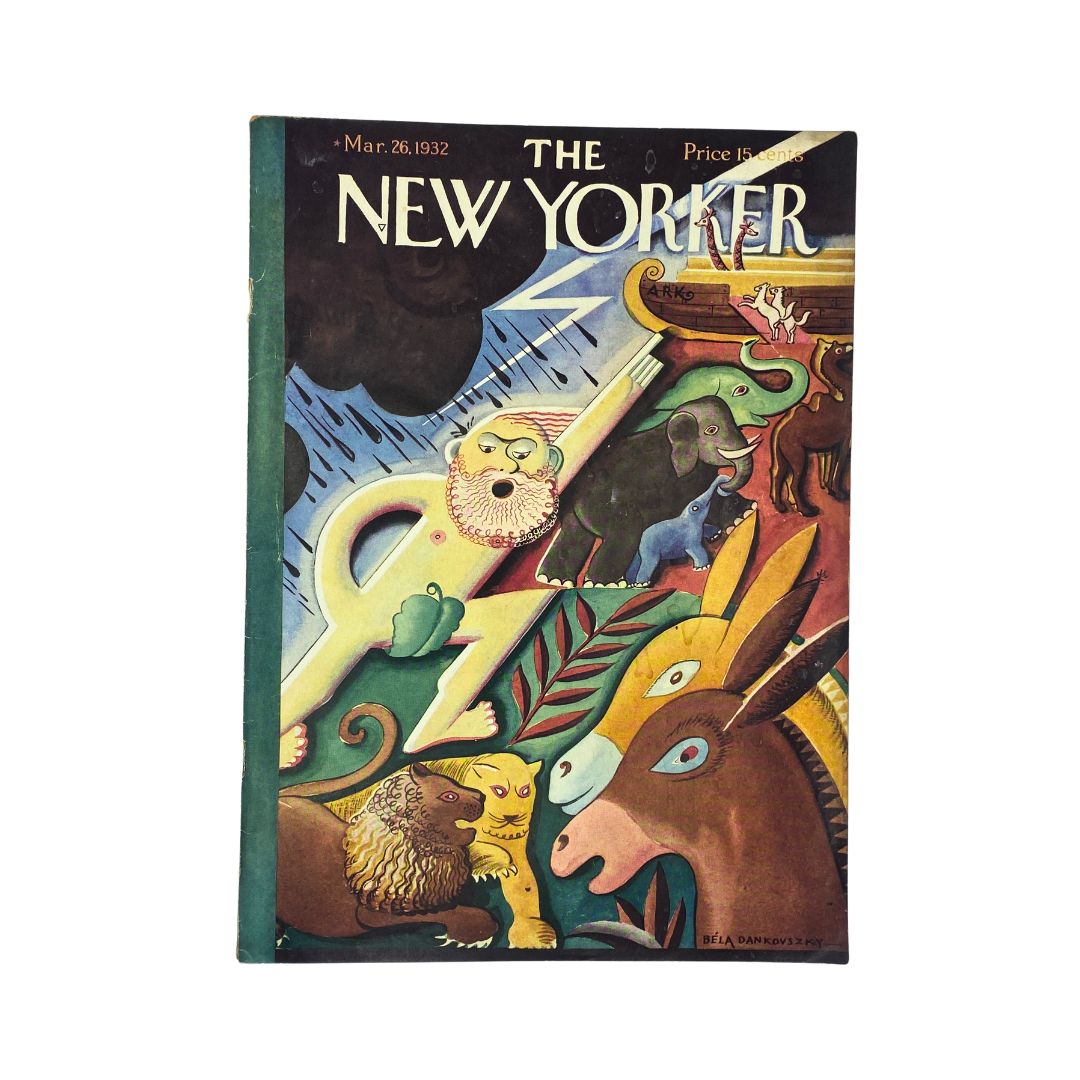 The New Yorker Complete Magazine March 26, 1932 Bela Dankovszky Cover