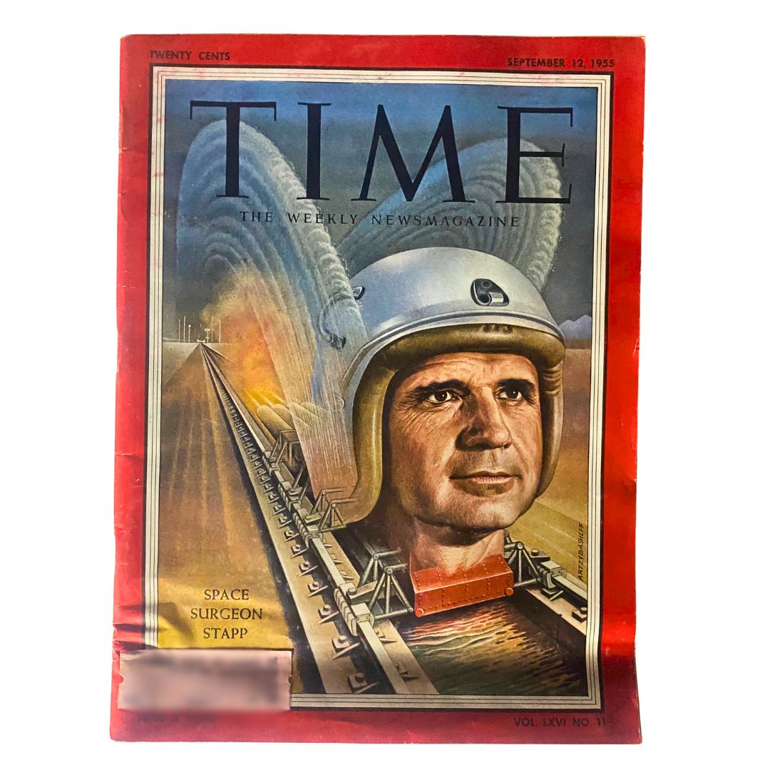 VTG Time Magazine September 12, 1955 Vol 66 No. 11 Space Surgeon John Stapp