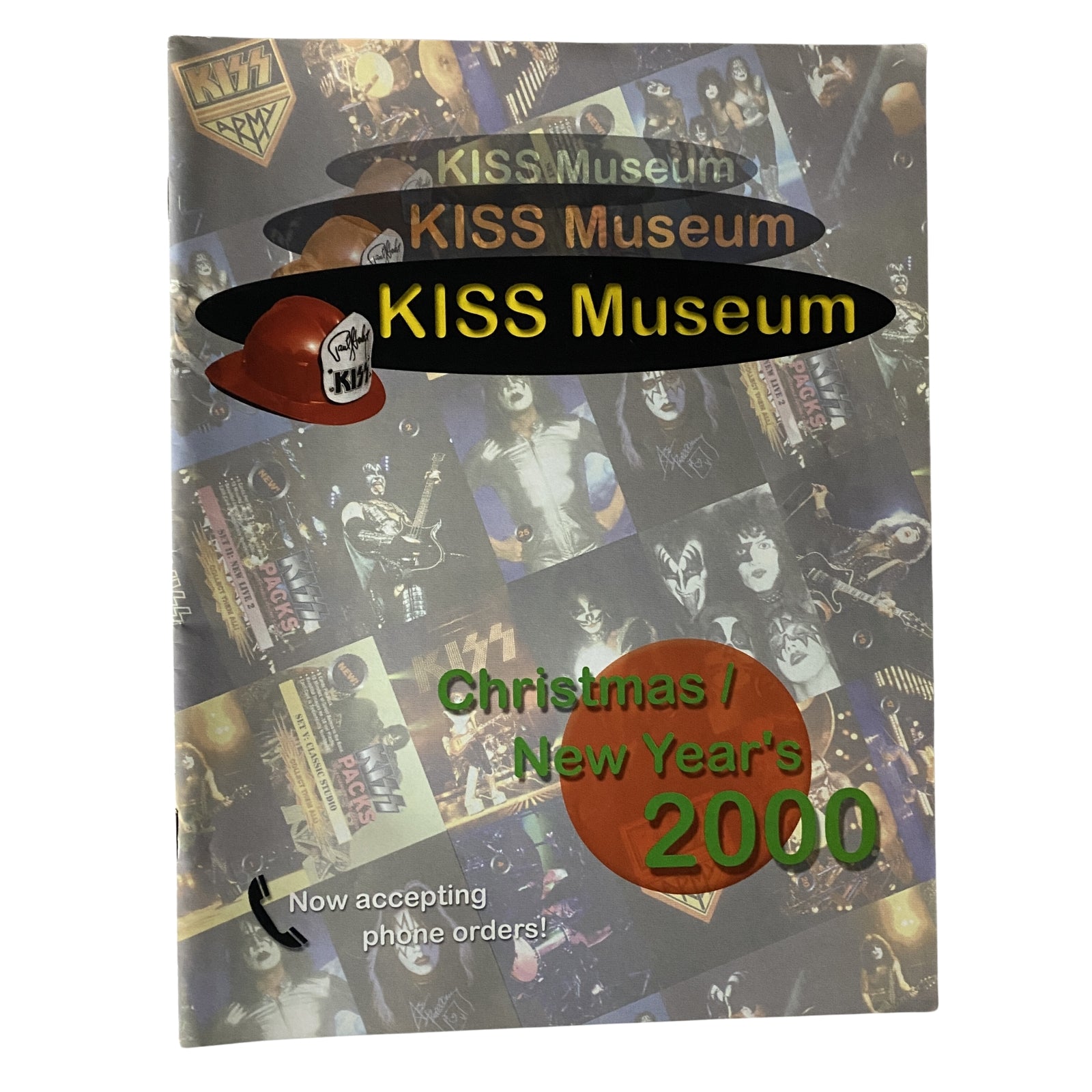 KISS Museum.com Catalog Christmas and New Year's 2000 - Cover showcasing an iconic design with KISS branding, featuring classic album art and collector's appeal.