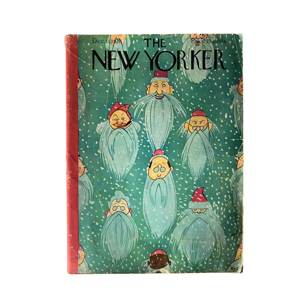 The New Yorker Complete Magazine December 11, 1926 Rea Irvin Cover