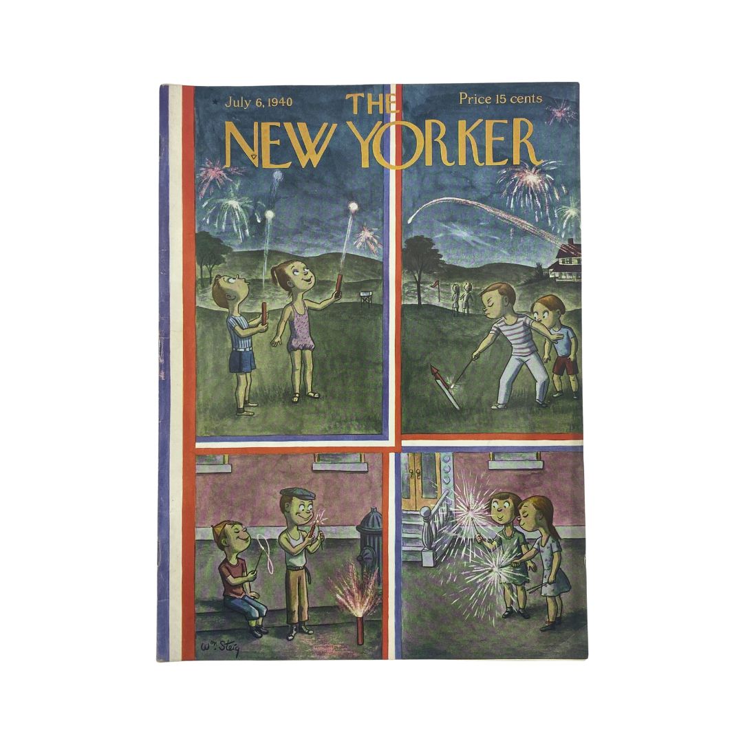 The New Yorker Complete Magazine July 6, 1940 William Steig Cover VG