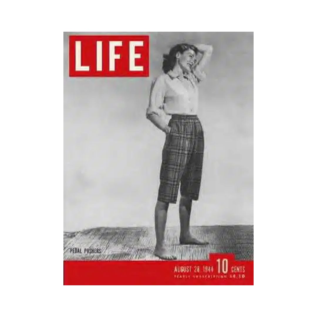 VTG Life Magazine August 28, 1944 Pedal Pushers Fashion Anne Scott