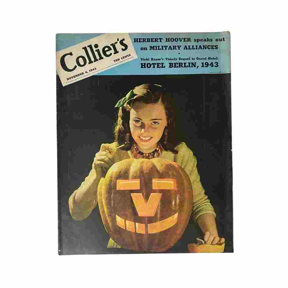 VTG Collier's Magazine November 6, 1943 Robert Leavitt Cover