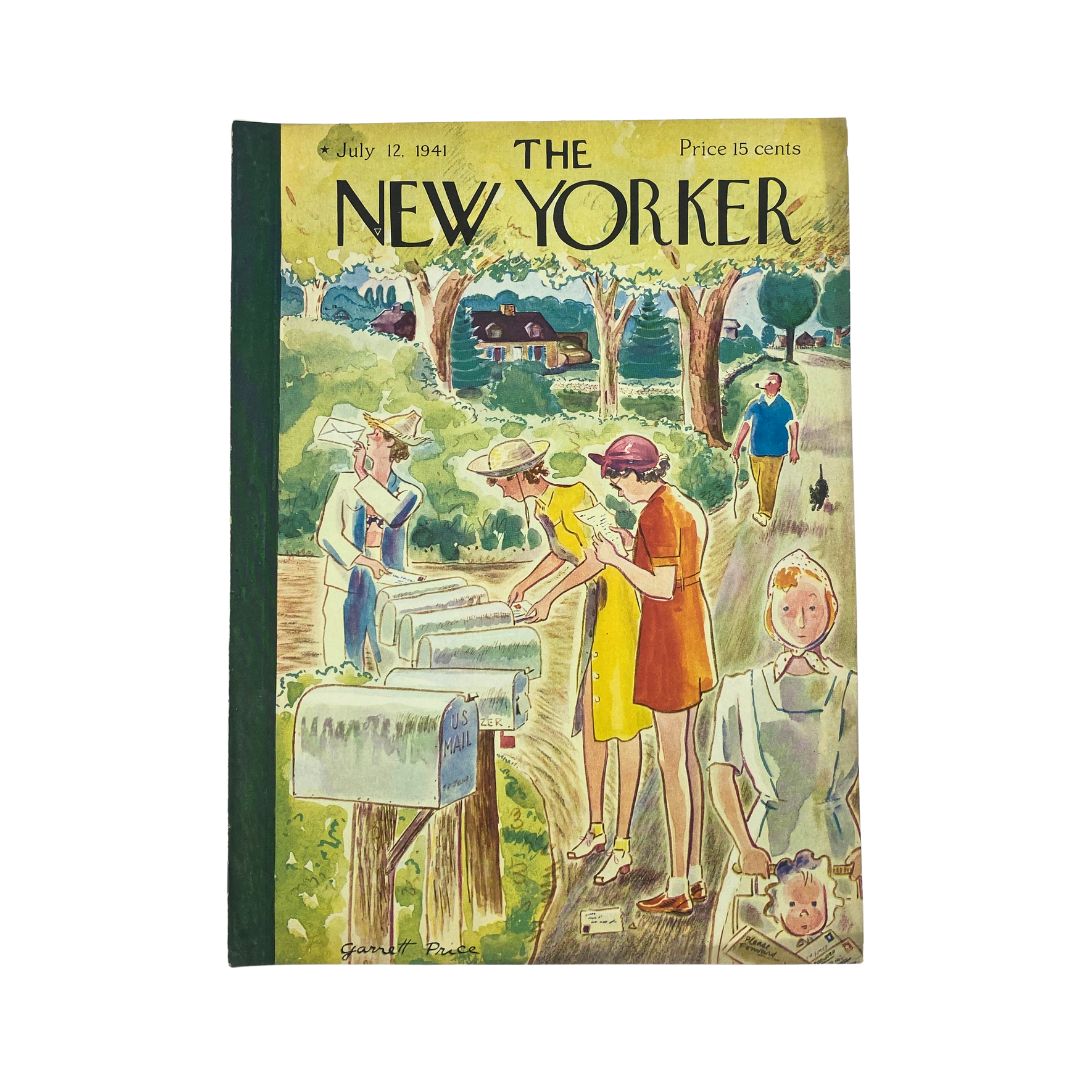 The New Yorker Complete Magazine July 12, 1941 Garrett Price Cover VG