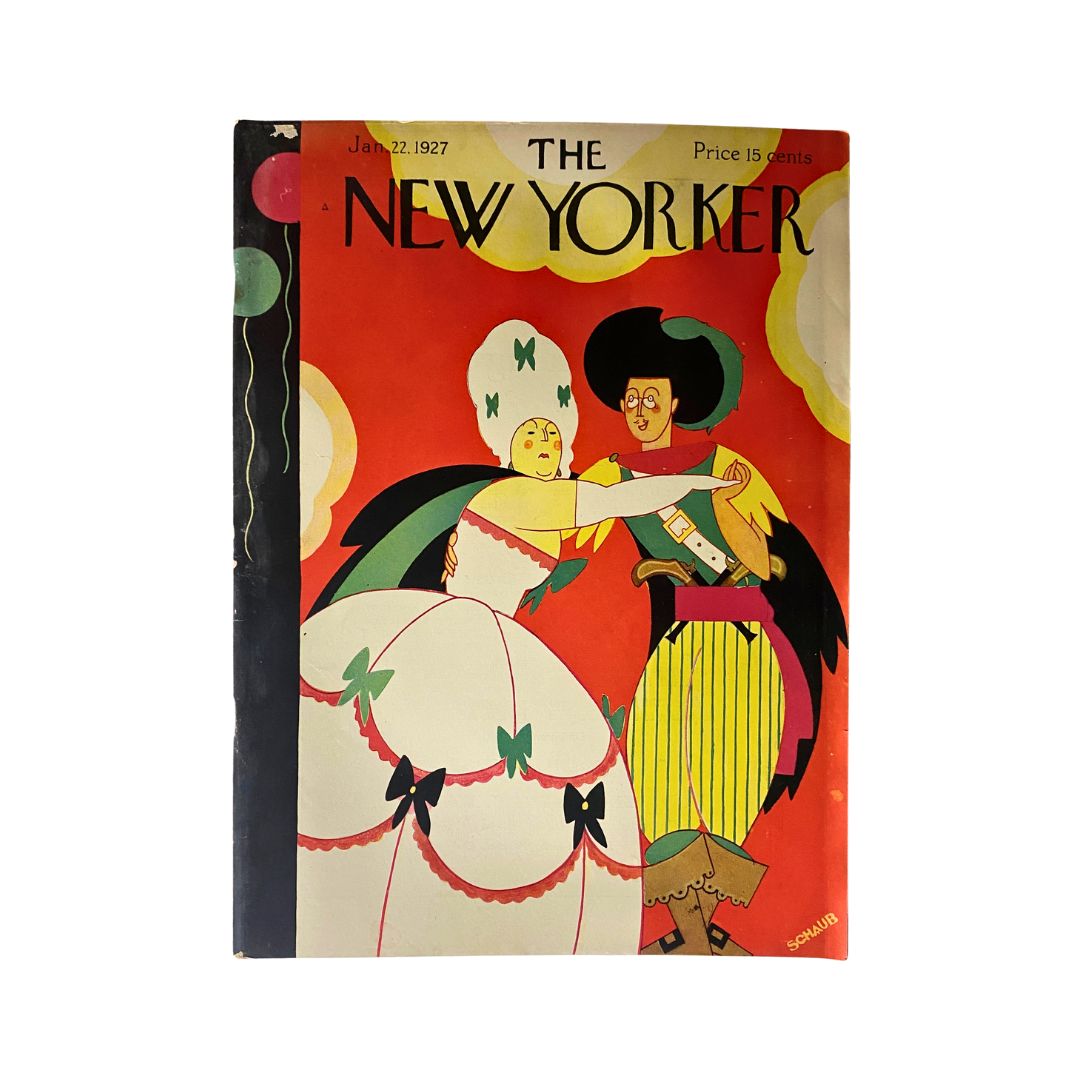 The New Yorker Complete Magazine January 22, 1927 Andre de Schaub Cover