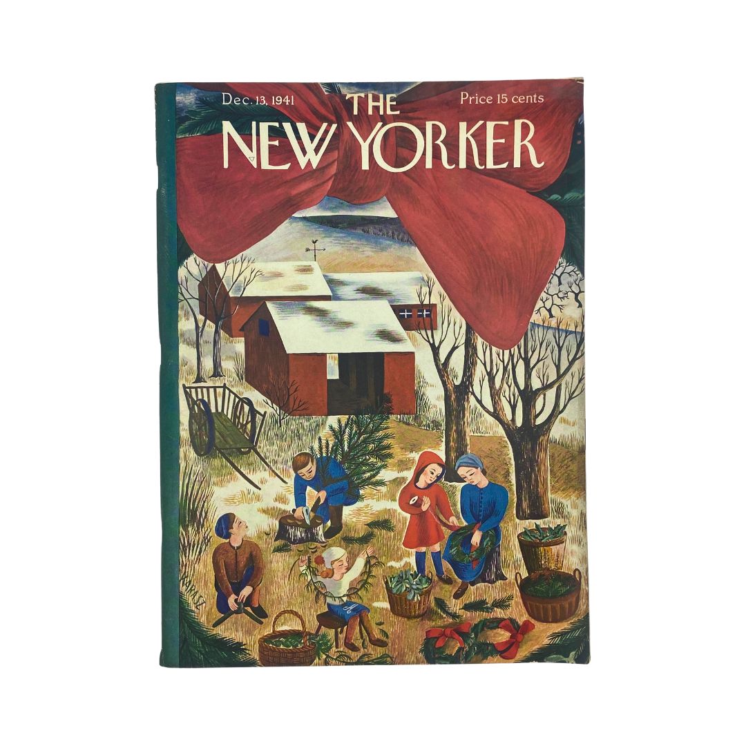 The New Yorker Complete Magazine December 13, 1941 Ilonka Karasz Cover