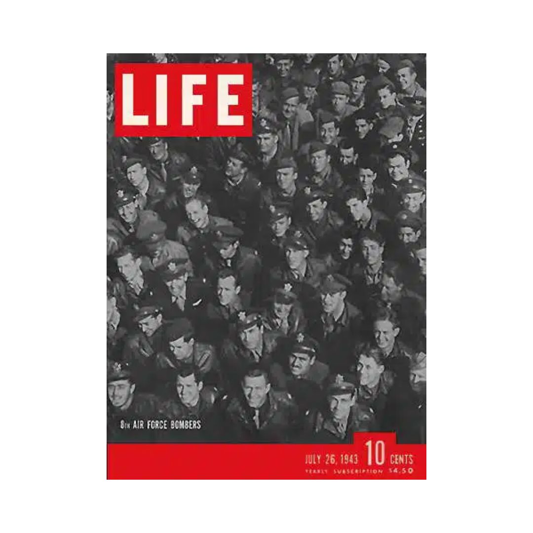 VTG Life Magazine July 26, 1943 – U.S. Eighth Air Force Bomber Squadron