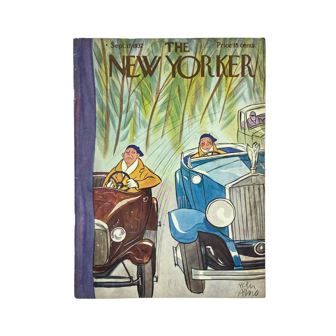 The New Yorker Complete Magazine September 17, 1932 Peter Arno Cover