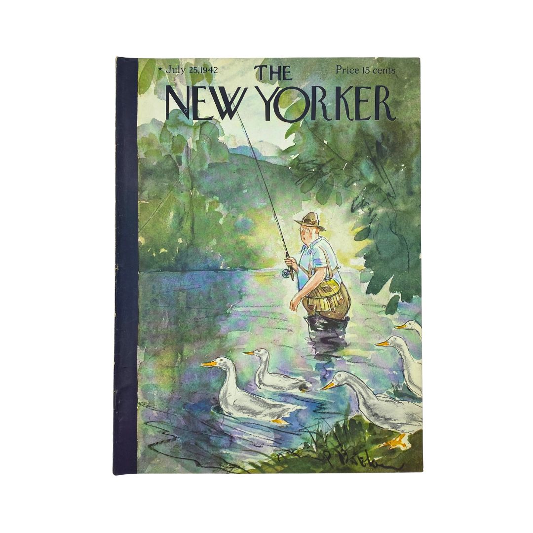 The New Yorker Complete Magazine July 25, 1942 Perry Barlow Cover VG