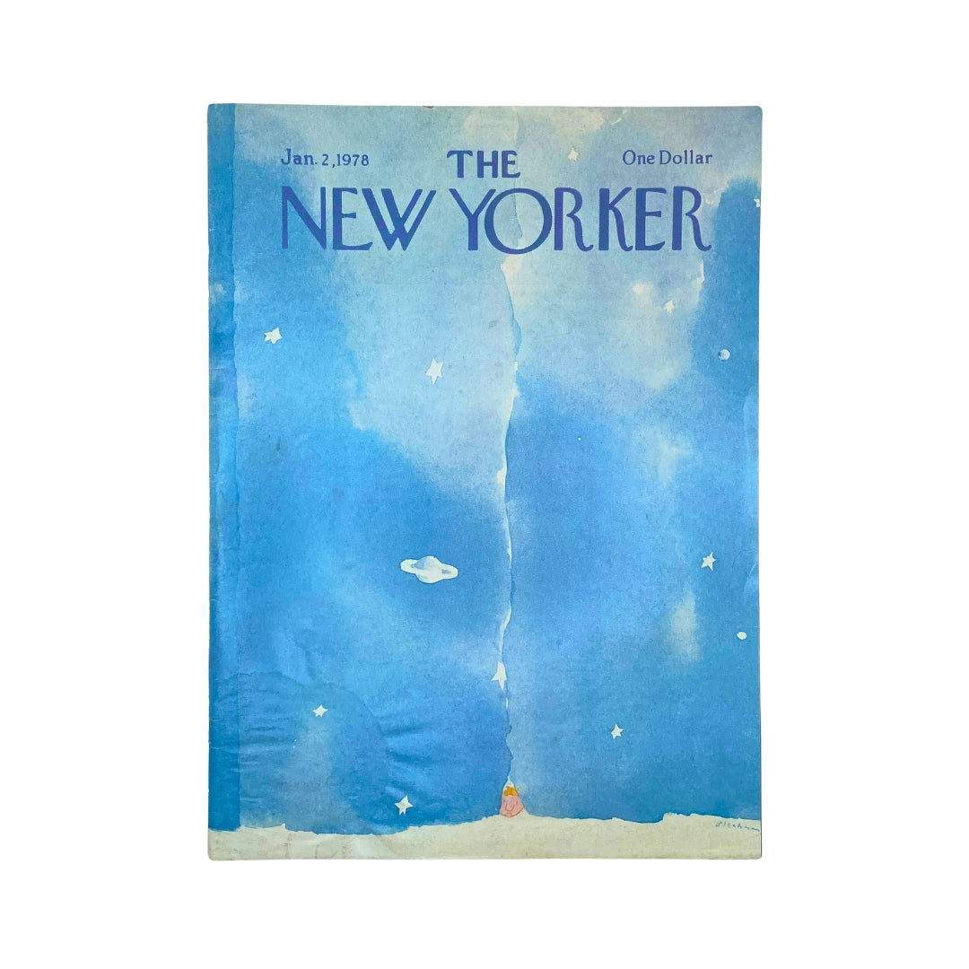 The New Yorker Complete Magazine January 2, 1978 R. O. Blechman Cover VG