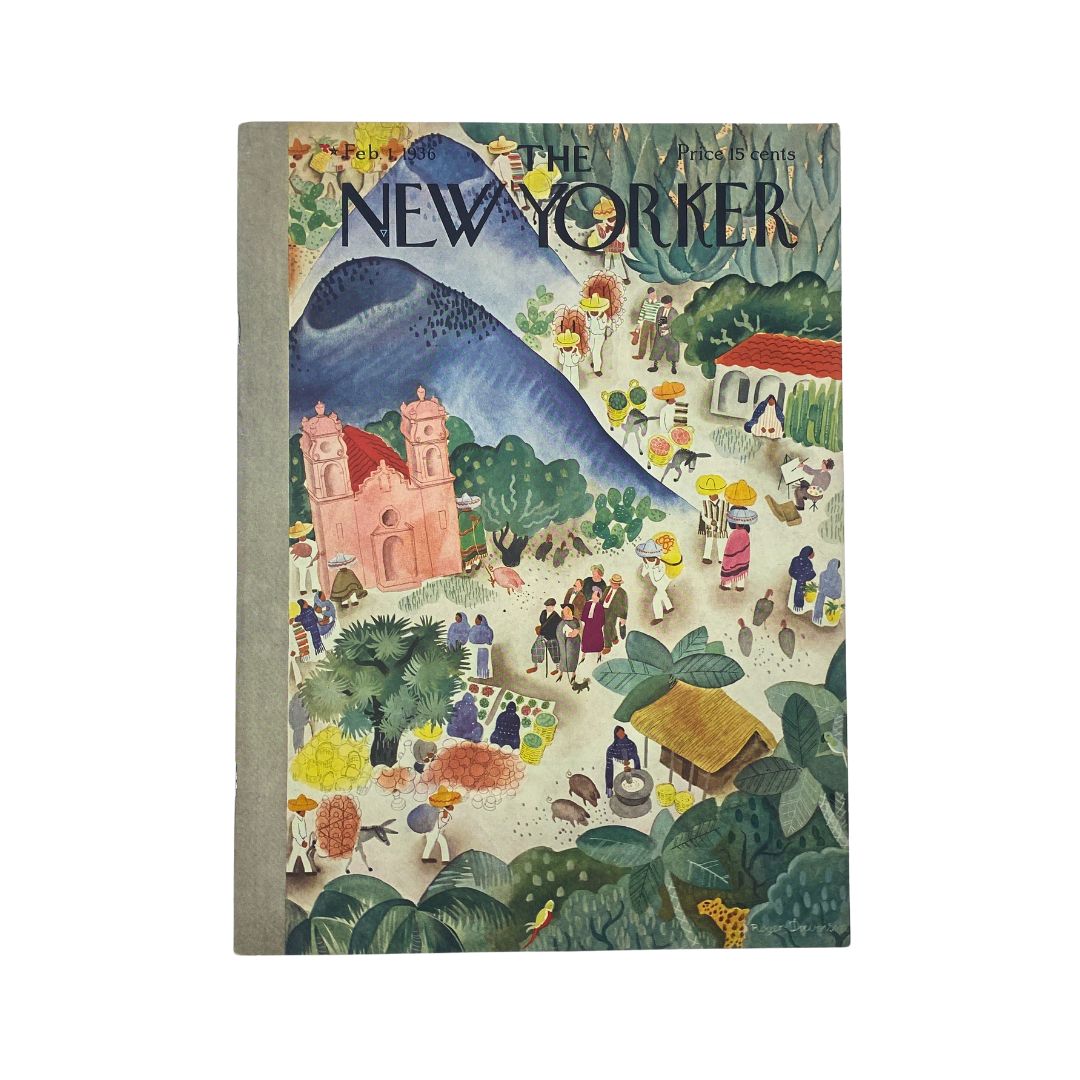 The New Yorker Complete Magazine February 1, 1936 Roger Duvoisin Cover VG