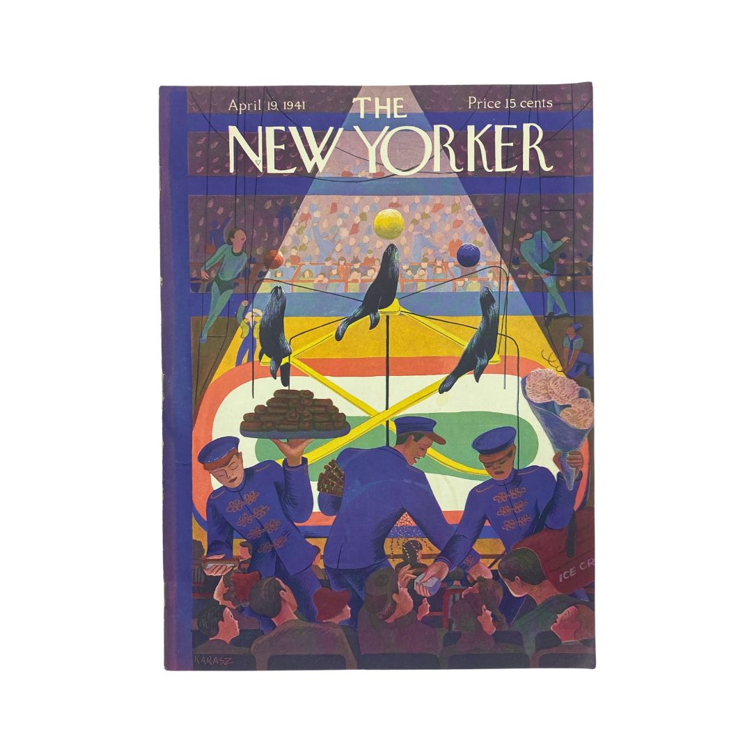 The New Yorker Complete Magazine April 19, 1941 Ilonka Karasz Cover VG